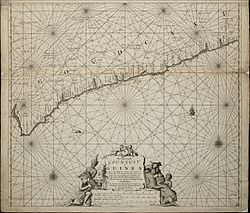 The Dutch Gold Coast around 1675