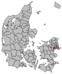 Locatie van gemeente Høje-Taastrup