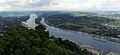 Ausblick vom Drachenfels Richtung Süden (Bad Honnef)