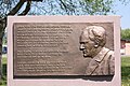 Monument David Ben-Gurion in het voormalige UNRRA-kamp