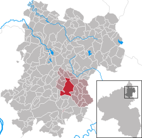 Poziția Meudt pe harta districtului Westerwaldkreis