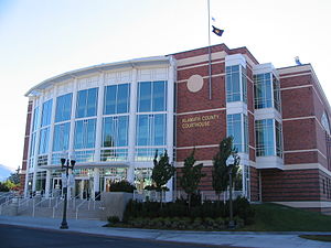 The Klamath County Courthouse in کلمته فالز، اورگن