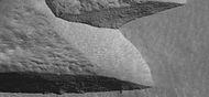 Further enlargement of above image, as seen by HiRISE under HiWish program.