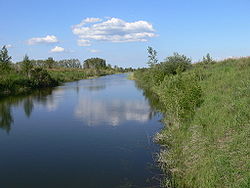 Kulunda Main Canal near Glyaden, Blagoveshchensky District