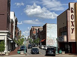 Clarksville's historic downtown