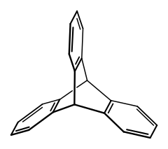 Structuurformule van triptyceen