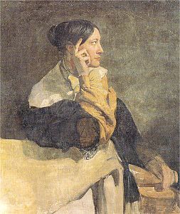 Portrait de Madame Mottez (1836 ou 1837), fresque, Paris, musée du Louvre.