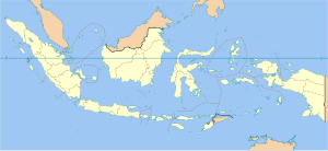 Codo på en karta över Indonesien