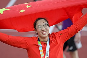 Feng Bin bei den Weltmeisterschaften 2022 in Eugene