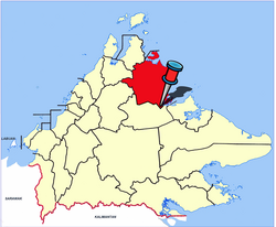 Location of Beluran Town