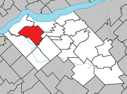 Location within Lotbinière RCM.