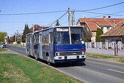 94-esre kitáblázott Ikarus 280-as busz Gyálon