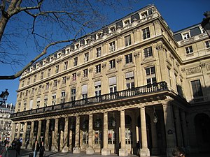 Façade de la Salle Richelieu au Palais-Royal (1786-1790).