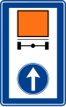 Proceed straight for vehicles carrying dangerous goods