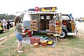 Westfalia split-windshield camper with options, Westy