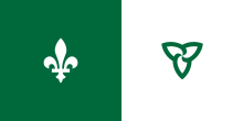 Description de l'image Franco-Ontarian_flag.svg.