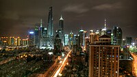 Lujiazui at night