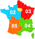 Thumbnail for Local telephone area codes in France