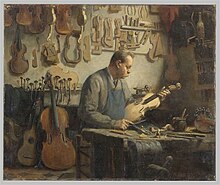 « Joseph Hel, luthier » par Alphonse-Jules Debaene (1854-1928), Dépôt du Palais des Beaux-Arts de Lille