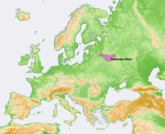 Lage der Smolensker Höhen