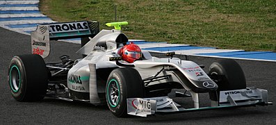 Michael Schumacher mit dem Mercedes MGP W01 in Jerez 2010