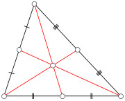 Medianas e baricentro.