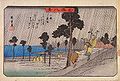 歌川広重「小泉夜雨」（『金沢八景』）