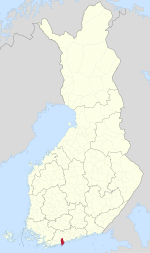 Location of Kirkkonummi in فن لینڈ