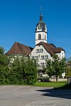 Kirche und Pfarrhaus in Triengen