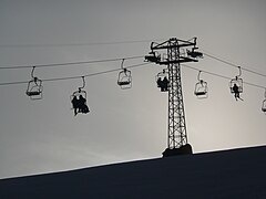 Chairlift in Orlovka