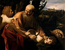 Caravaggio Sacrifice of Isaac, 104 × 135 cm