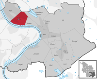 Abgrenzung Stadtteil Westhoven in Porz