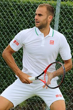 Marius Copil ve wimbledonské kvalifikaci 2016