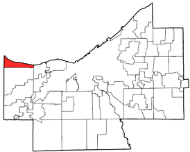 Location within Cuyahoga County