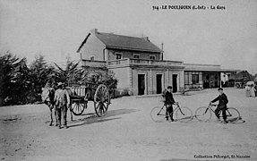 La cour des voyageurs vers 1900