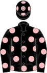 Black, pink spots