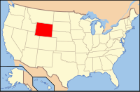 Localização de Wyoming