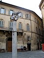 La colonna con la Lupa in Piazza di Postierla