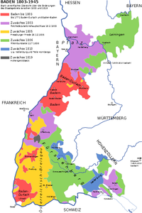 Elettorato di Baden - Localizzazione