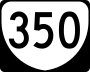 State Route 350 marker