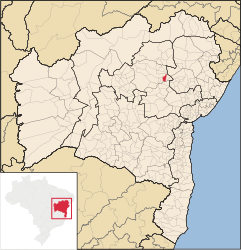 Quixabeira – Mappa