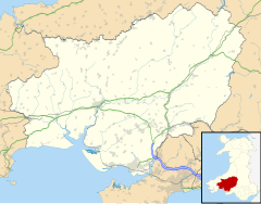 Brechfa is located in Carmarthenshire