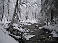 La Hoëgne sous la neige.