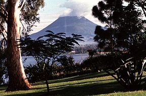 Die Nyiragongo-vulkaan in 1994.