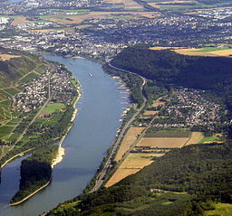 Andernach sett från luften.