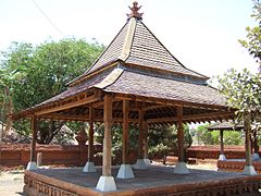 Pavillon du palais Kasepuhan à Cirebon.