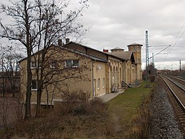 Voormalig ontvangstgebouw reizigers van het Delitzsch oberer bahnhof