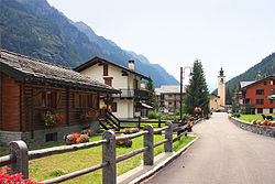 Skyline of Gressoney-La-Trinité