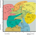 Image 24Cultural map of the world according to the World Values Survey, describing Israel as a whole at parity in "Rational-Secular Values" and also at parity in "Self-expression values". (from Culture of Israel)