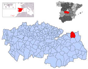 Poziția localității Villarrubia de Santiago